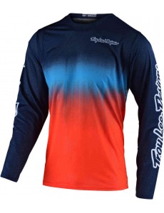 CAMISOLA TROY LEE DESIGNS 2021 GP AIR STAIN'D - NAVY / LARANJA